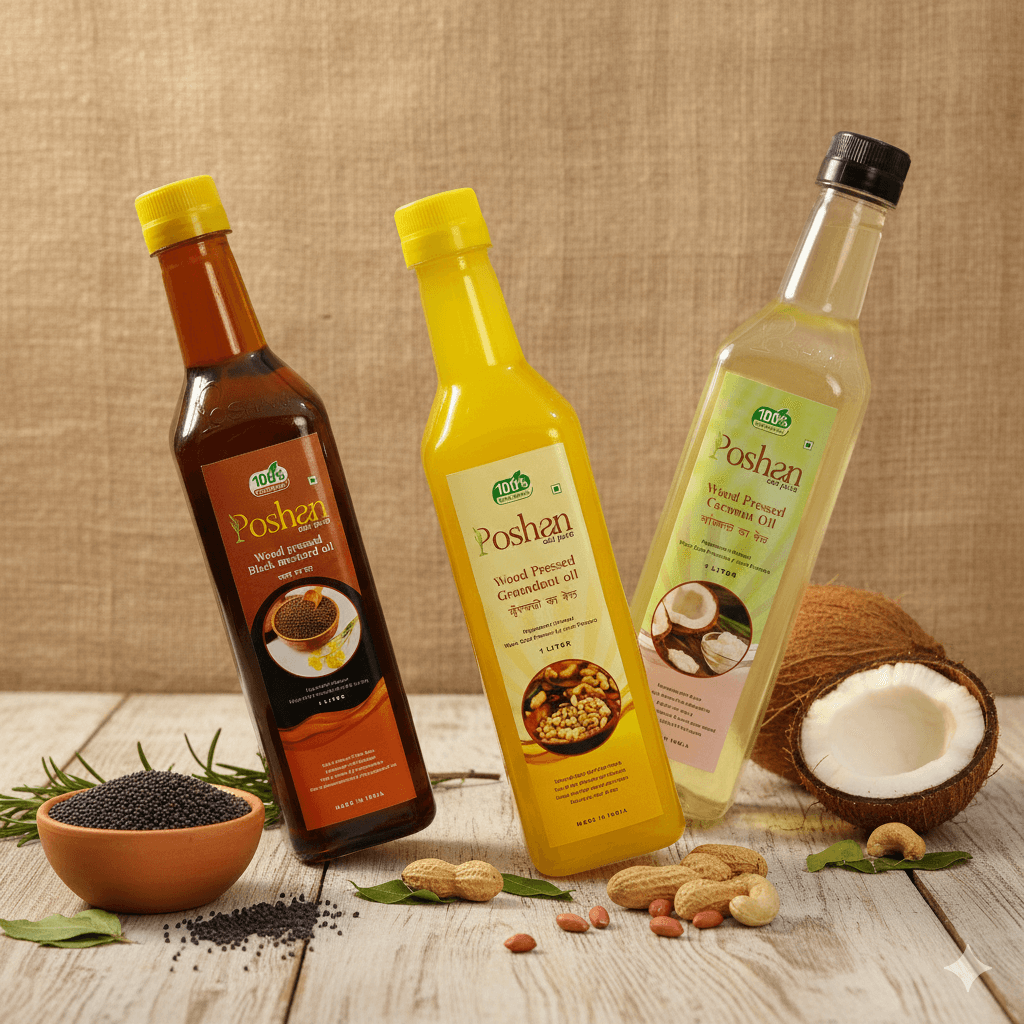 Kitchen Oil Combo – Mustard, Groundnut & Coconut Kitchen Oil Combo – Mustard, Groundnut & Coconut