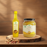 Desi Ghee (1 kg) & Wood Cold-Pressed Groundnut Oil (1 Litre) Combo