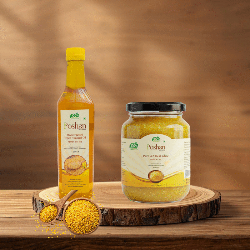 yellow mustard and ghee.